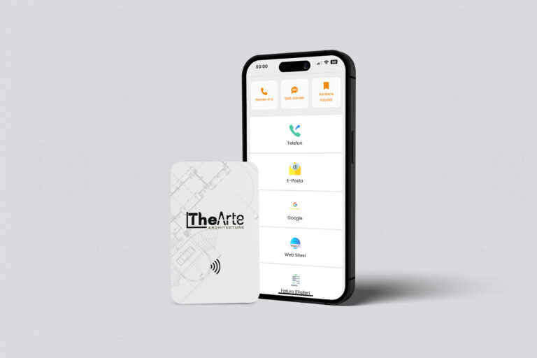 The Arte | Kişisel NFC Kartvizit Tasarımı